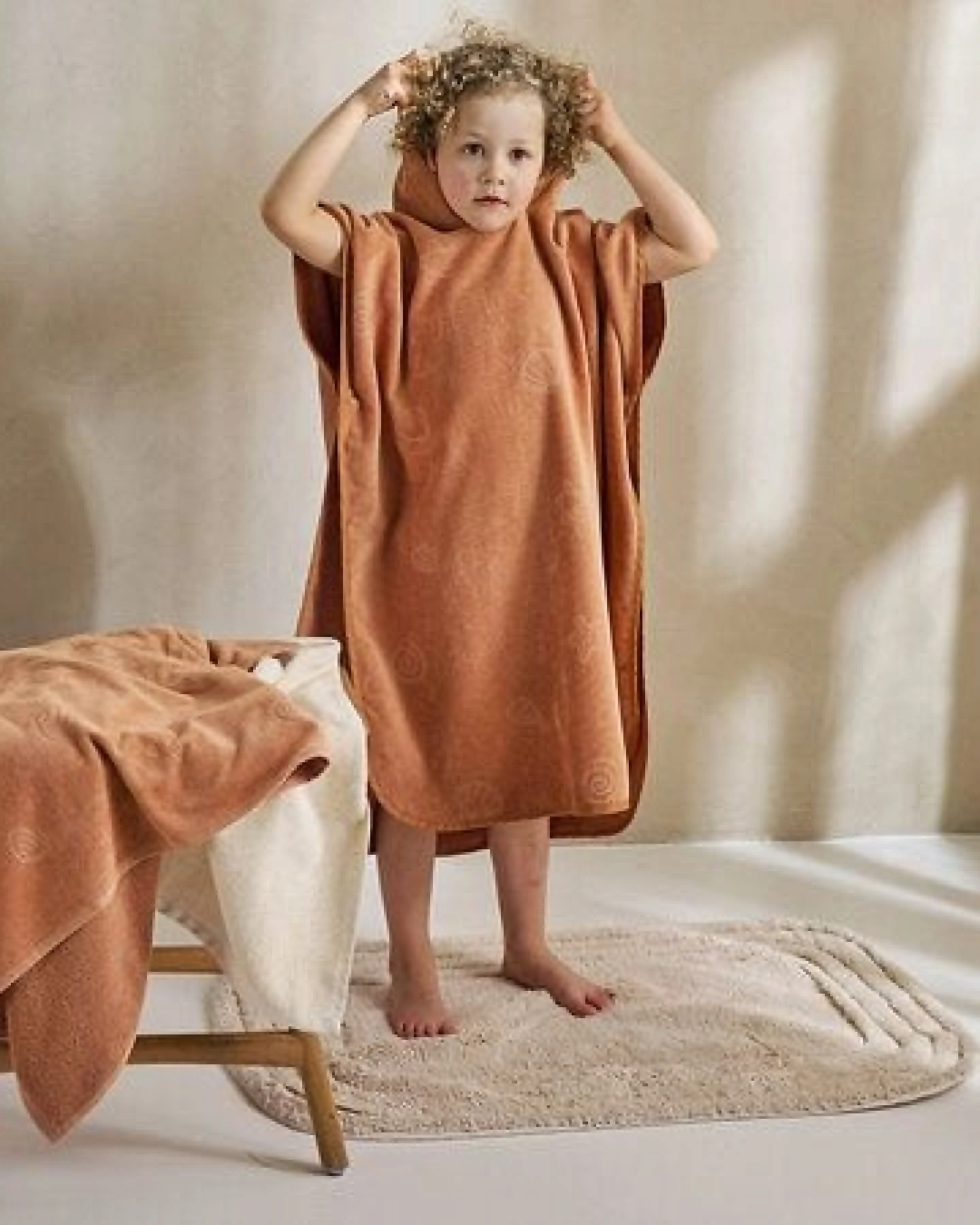 Yumeko Badeponcho Velours Seashell – Ansicht 3