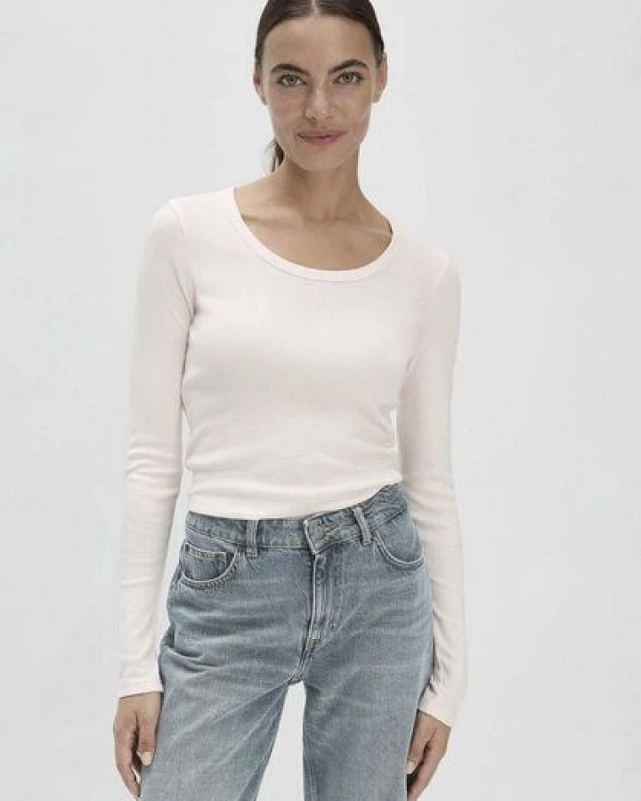 hessnatur Softrib Langarmshirt Slim aus Bio-Baumwolle mit TENCEL Modal