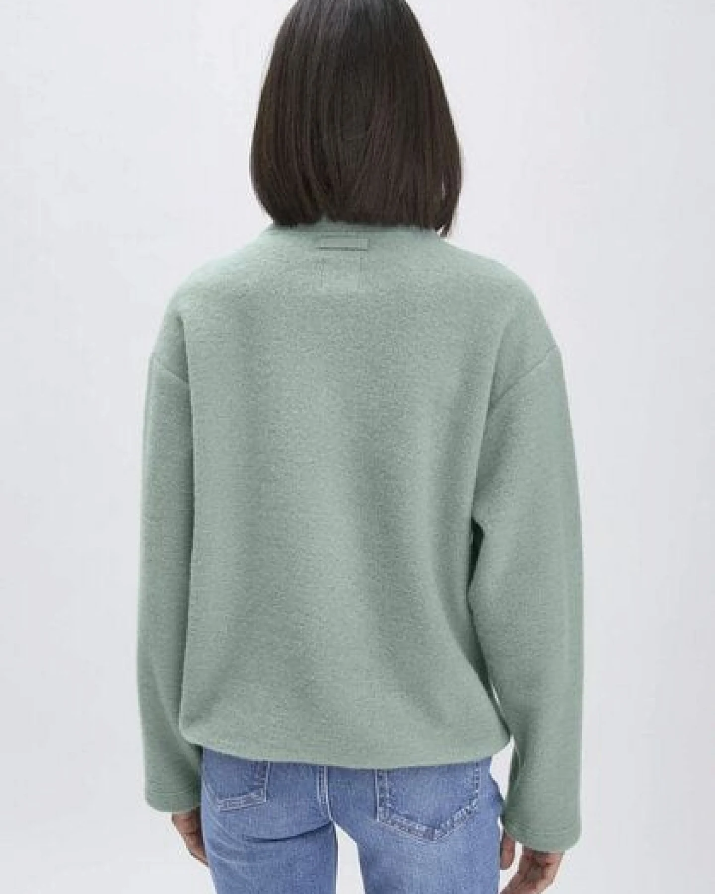 hessnatur Wollfleece Troyer Relaxed aus Bio-Merinowolle mit Bio-Baumwolle – Ansicht 2