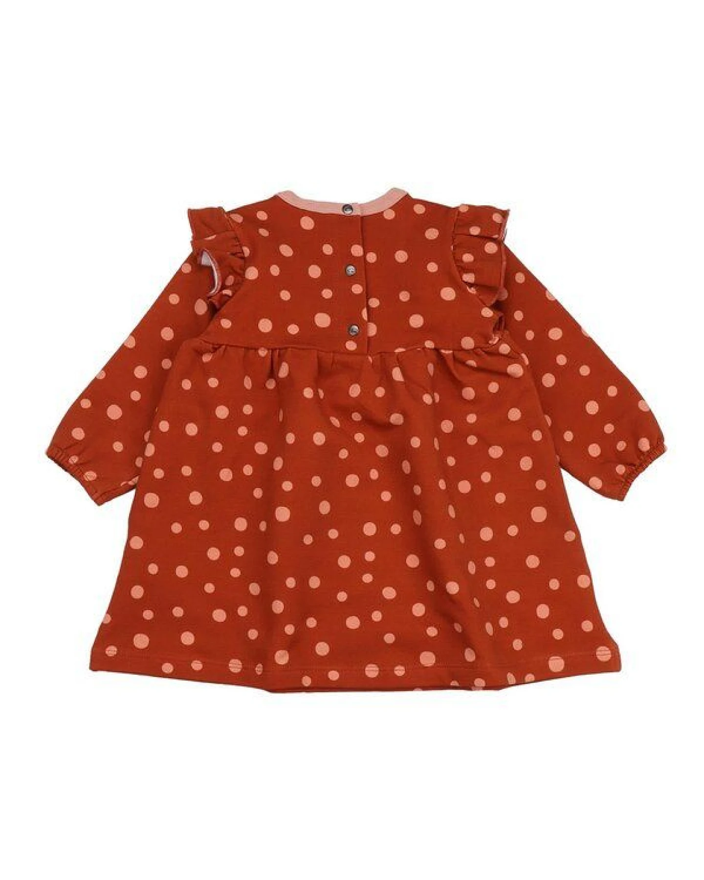 Walkiddy Brown Dots-Sweat Dress – Ansicht 3