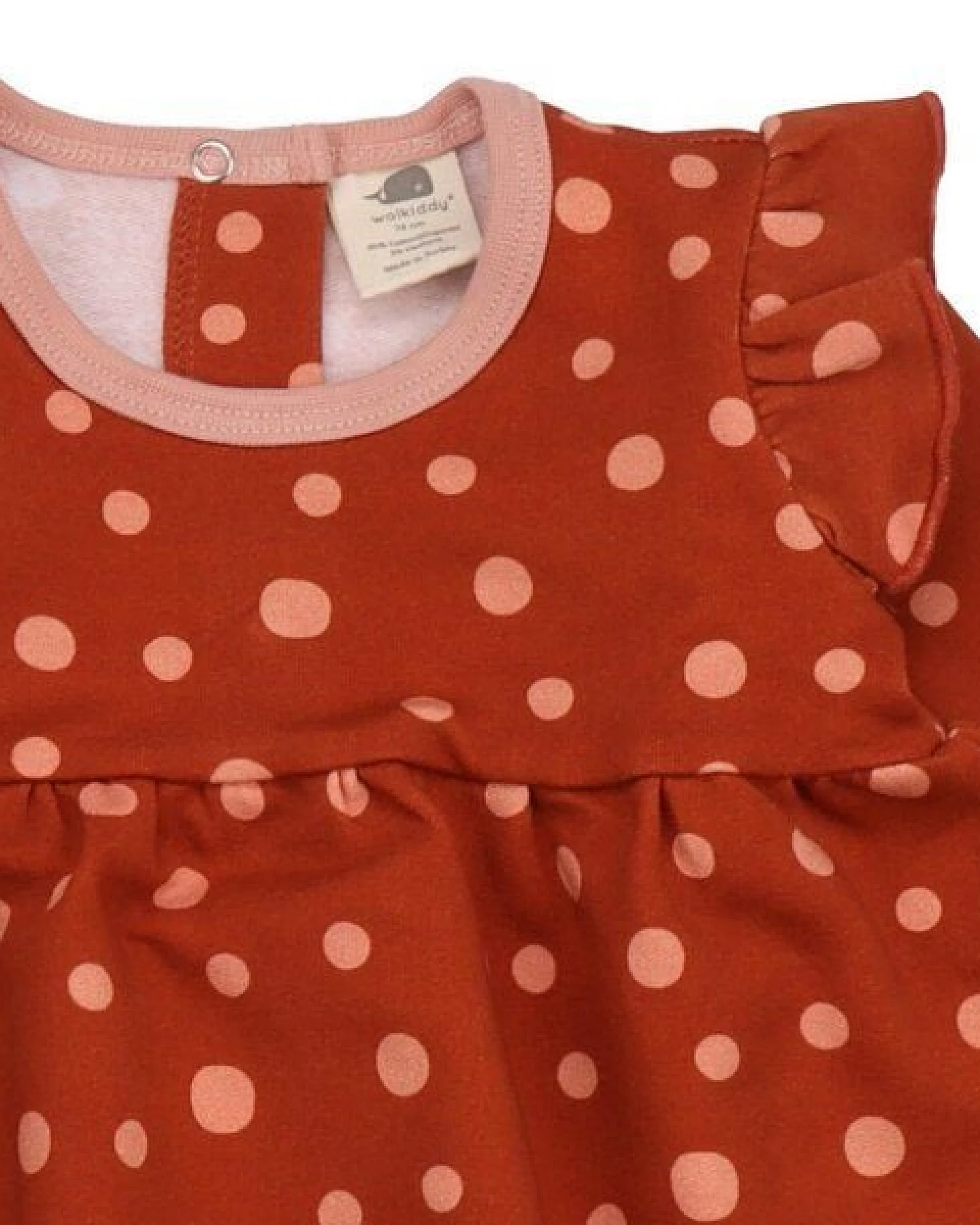 Walkiddy Brown Dots-Sweat Dress – Ansicht 4