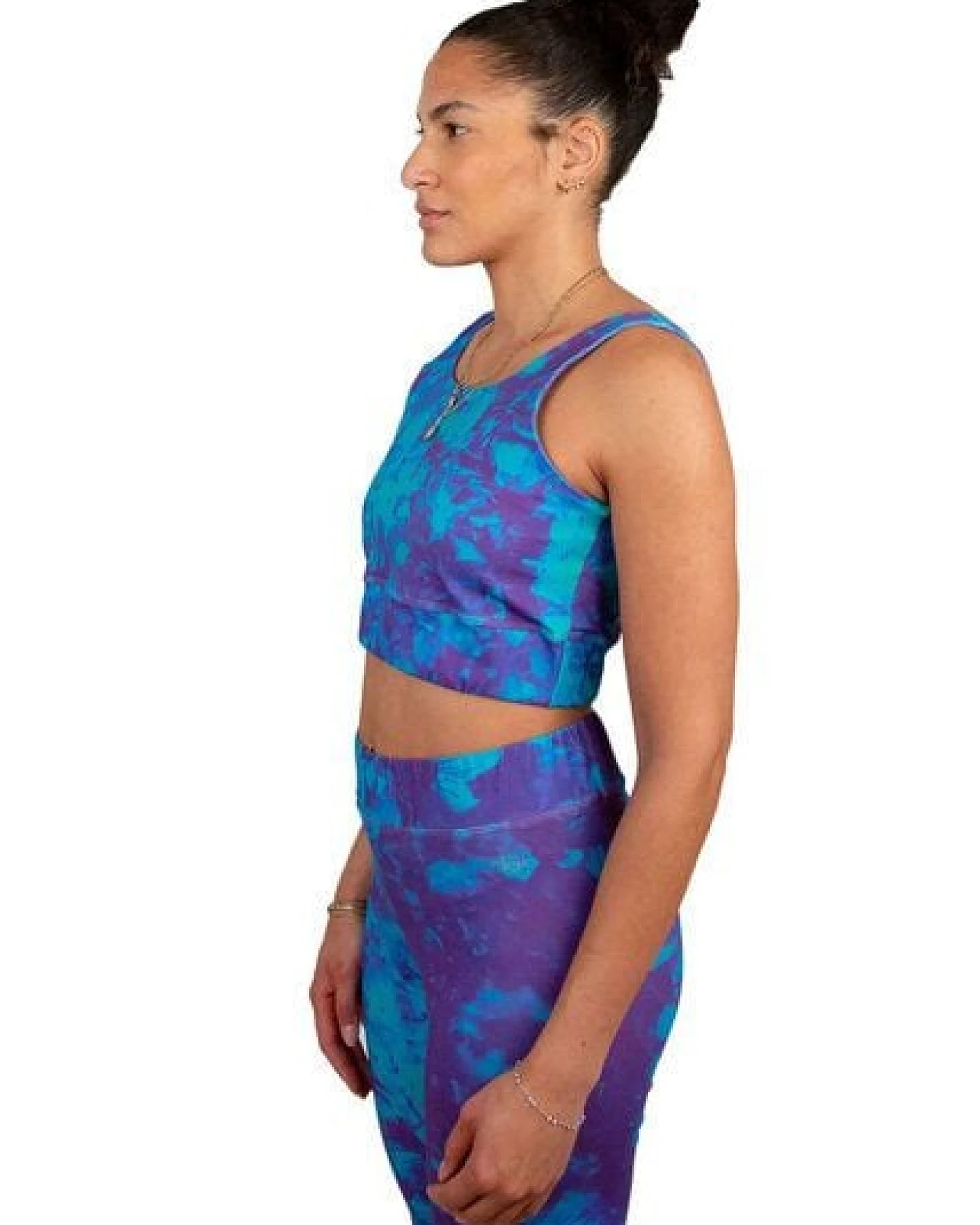 ÆVRIL Damen Yoga BH // Avril Print // Bio-Baumwolle – Ansicht 2