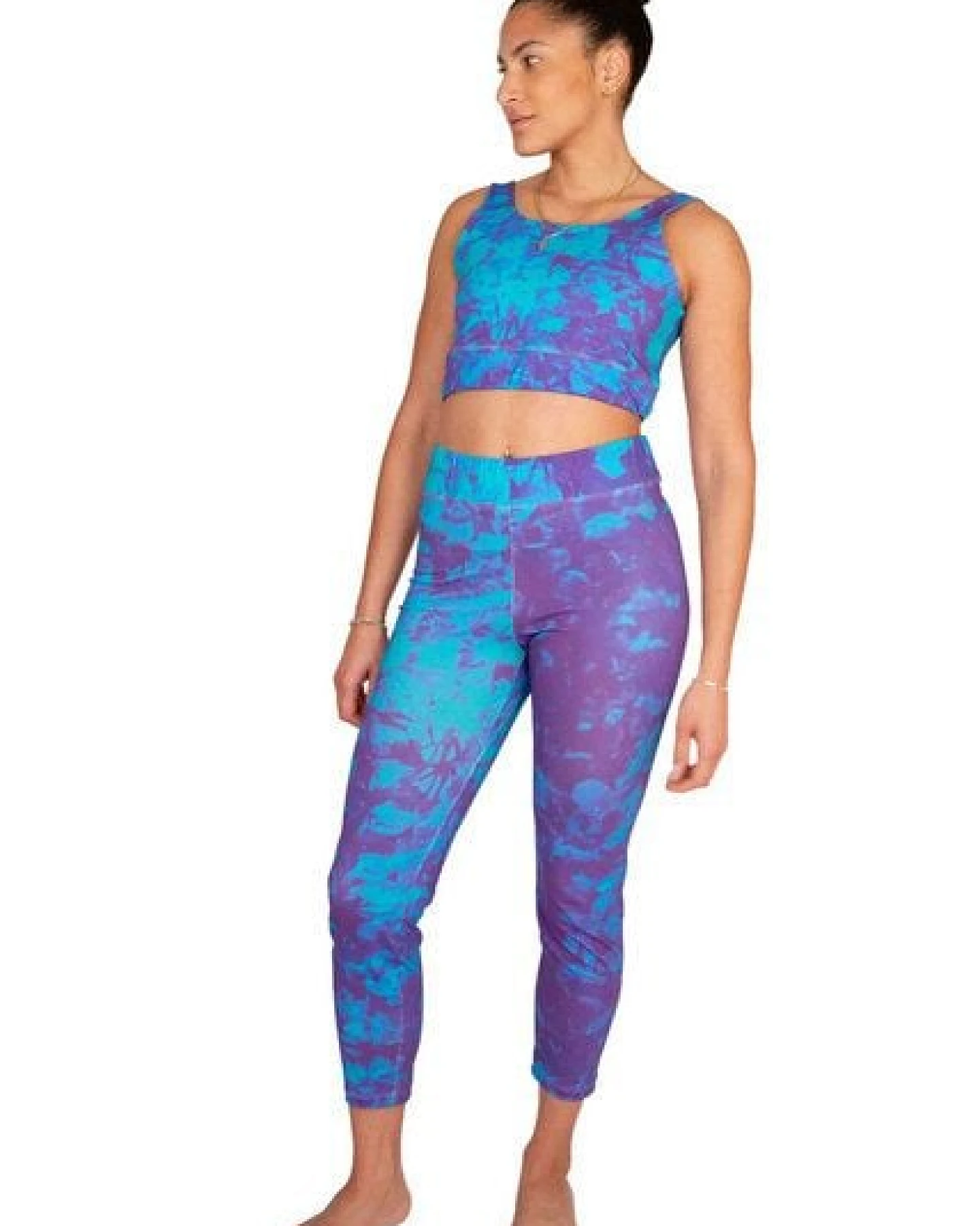 ÆVRIL Damen Yoga BH // Avril Print // Bio-Baumwolle – Ansicht 3