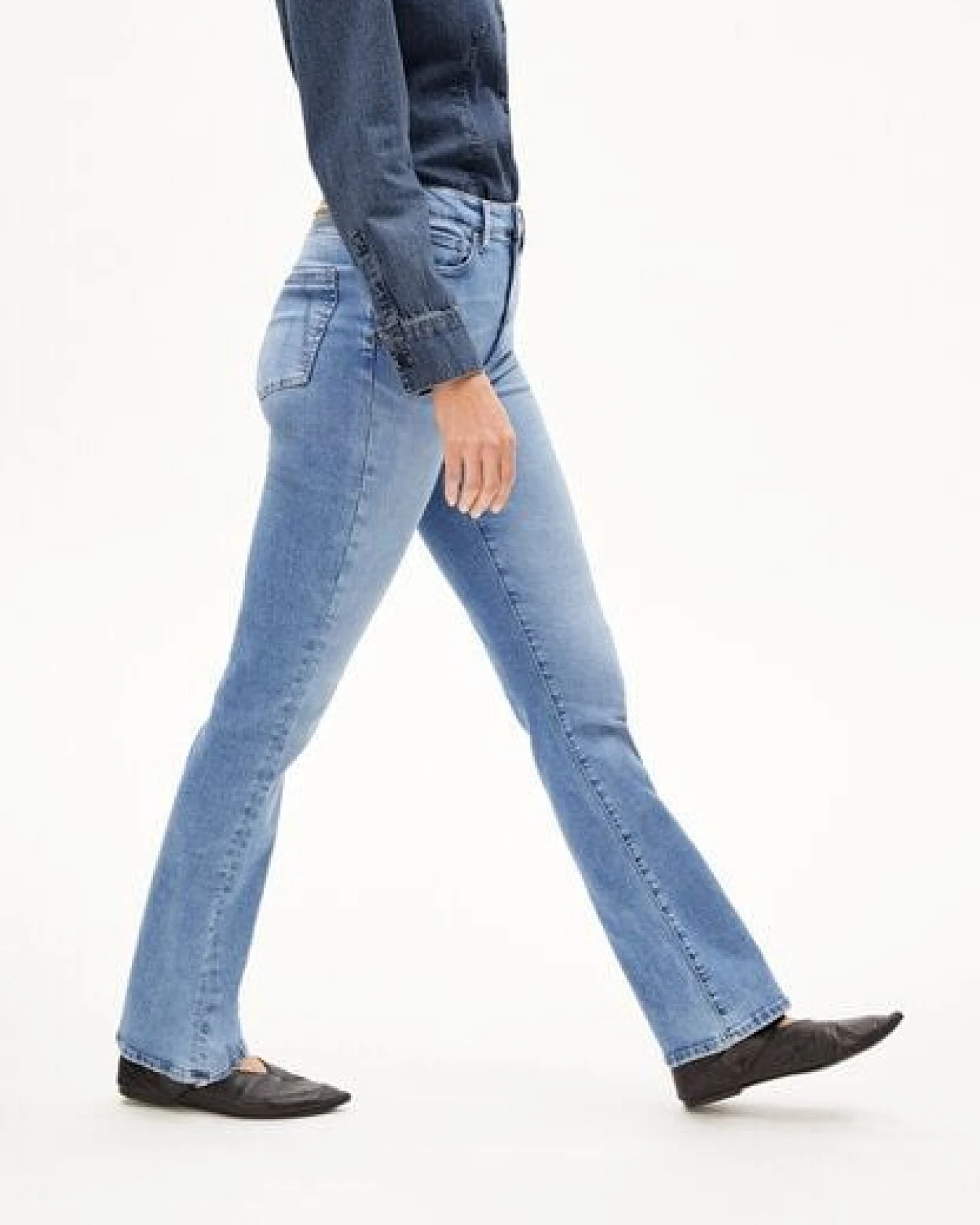 ARMEDANGELS LINNAA Damen Bootcut Jeans Bio-Baumwoll Mix X-Stretch – Ansicht 4