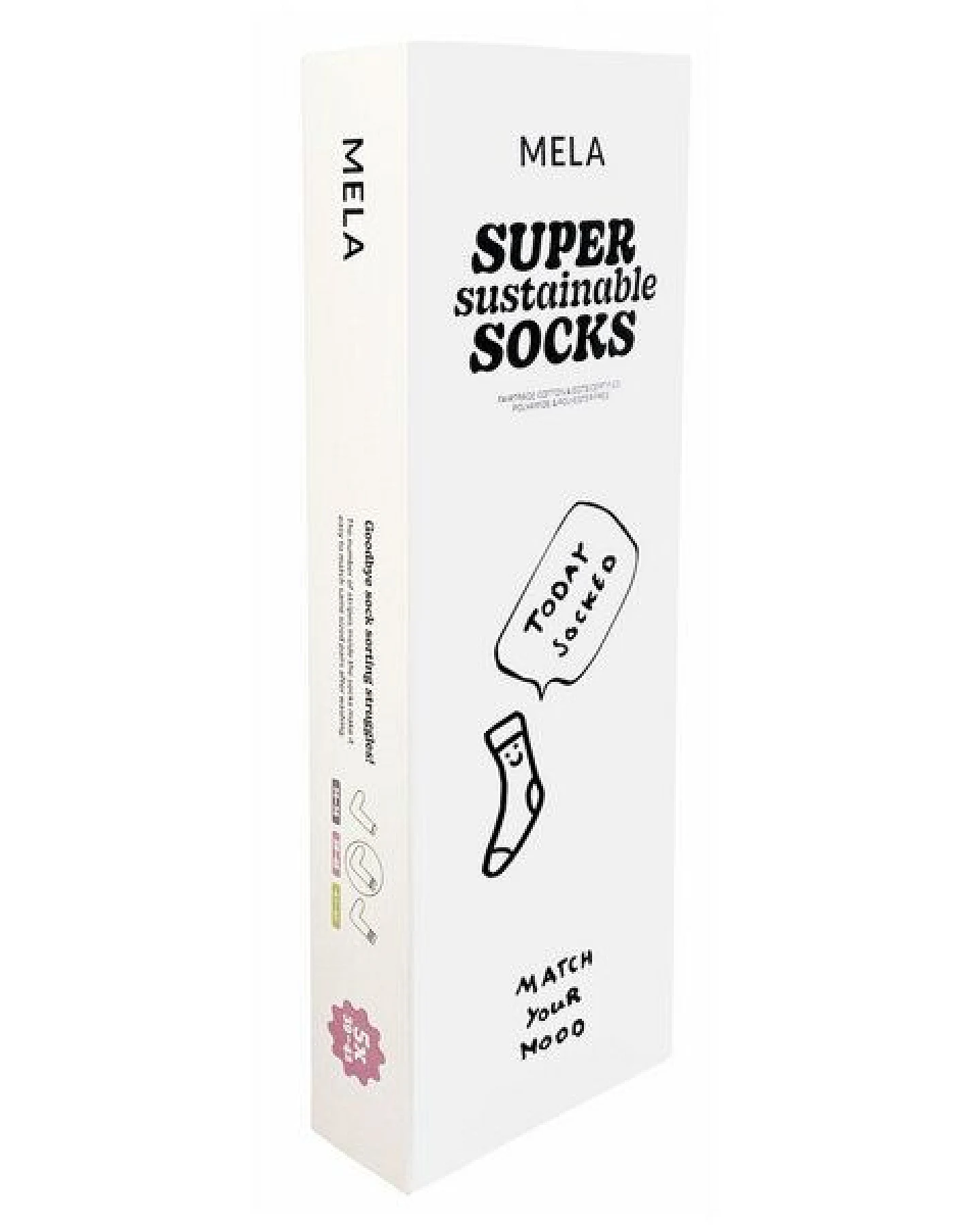 MELA 5 Paar Ripp-Socken mit Stickerei „smiley moods“ – Ansicht 2