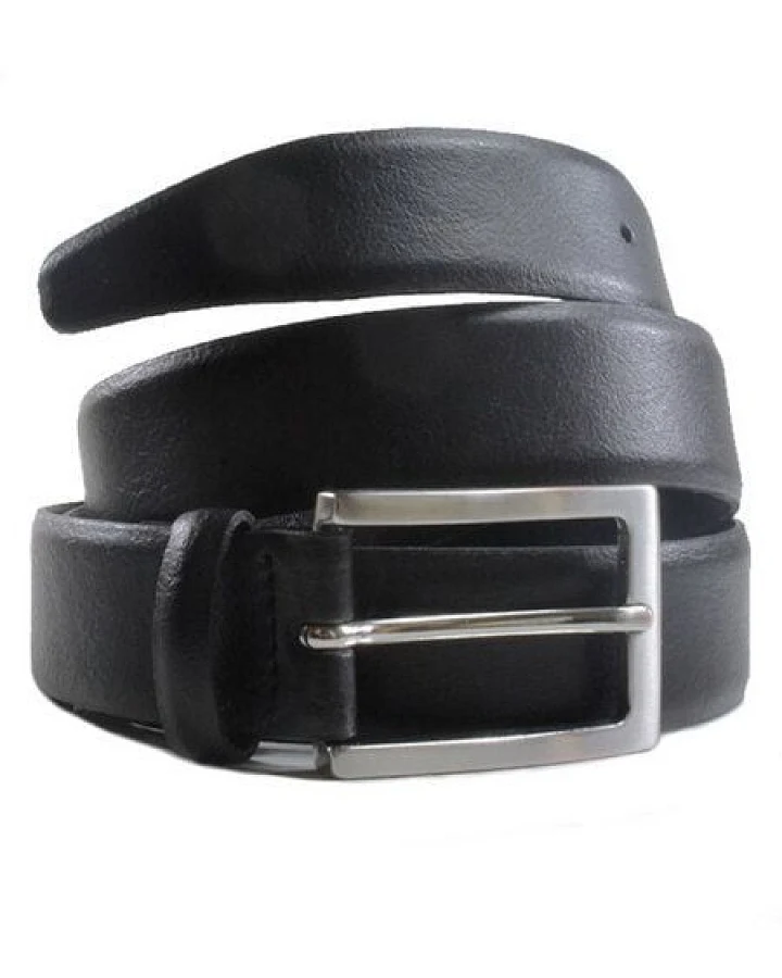 Will's Vegan Shop 3 cm Gürtel Schwarz Herren