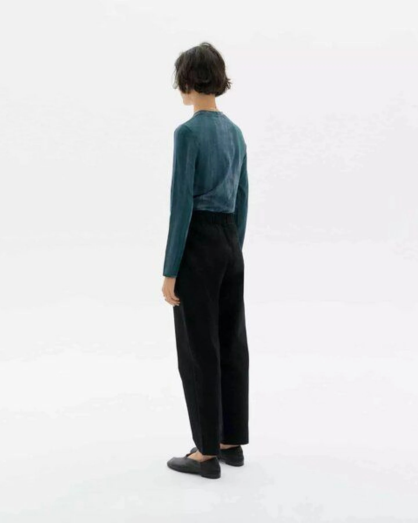 thinking mu Bundfaltenhose aus schwerer Baumwolle Modell: Rina – Ansicht 3
