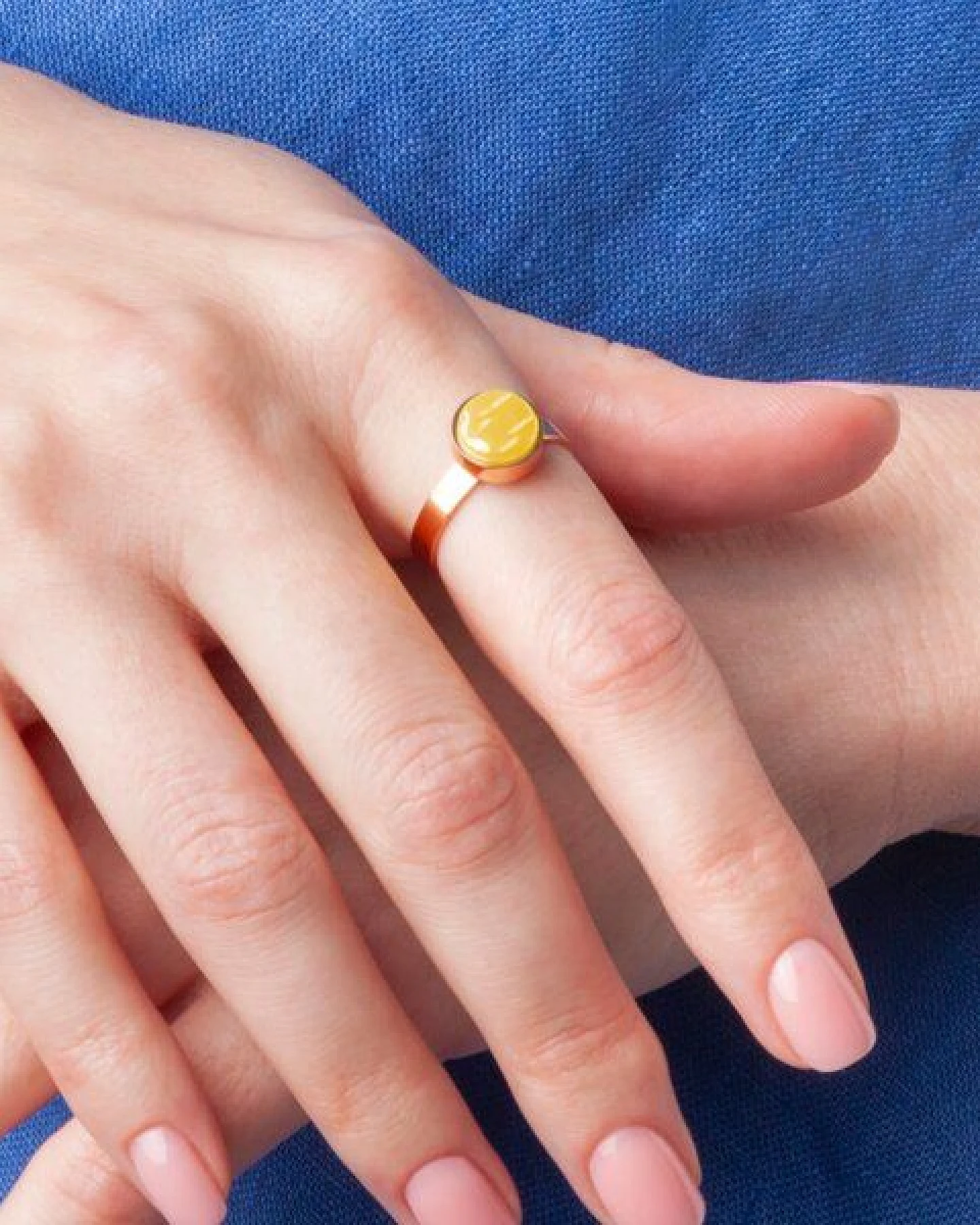 ALEXASCHA Größenverstellbarer Ring mit Stein – Ansicht 3