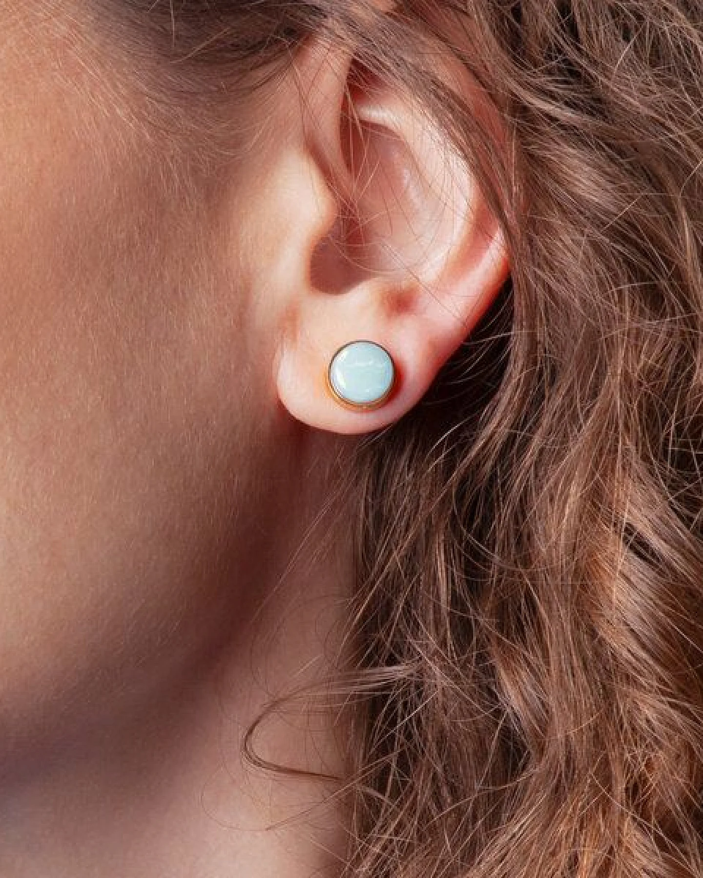ALEXASCHA Edelstahl Ohrstecker mit Glasstein – Ansicht 2