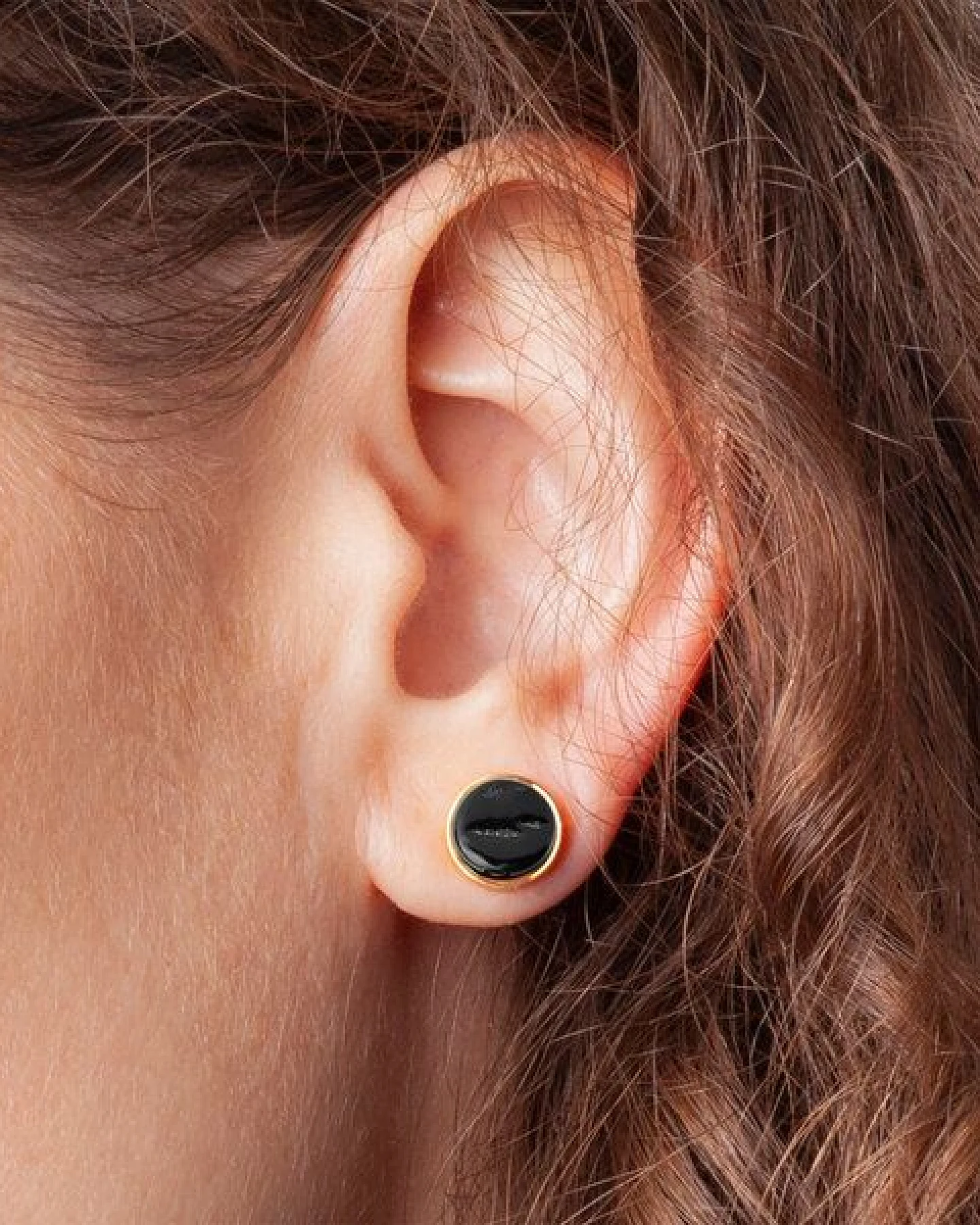 ALEXASCHA Edelstahl Ohrstecker mit Glasstein – Ansicht 3