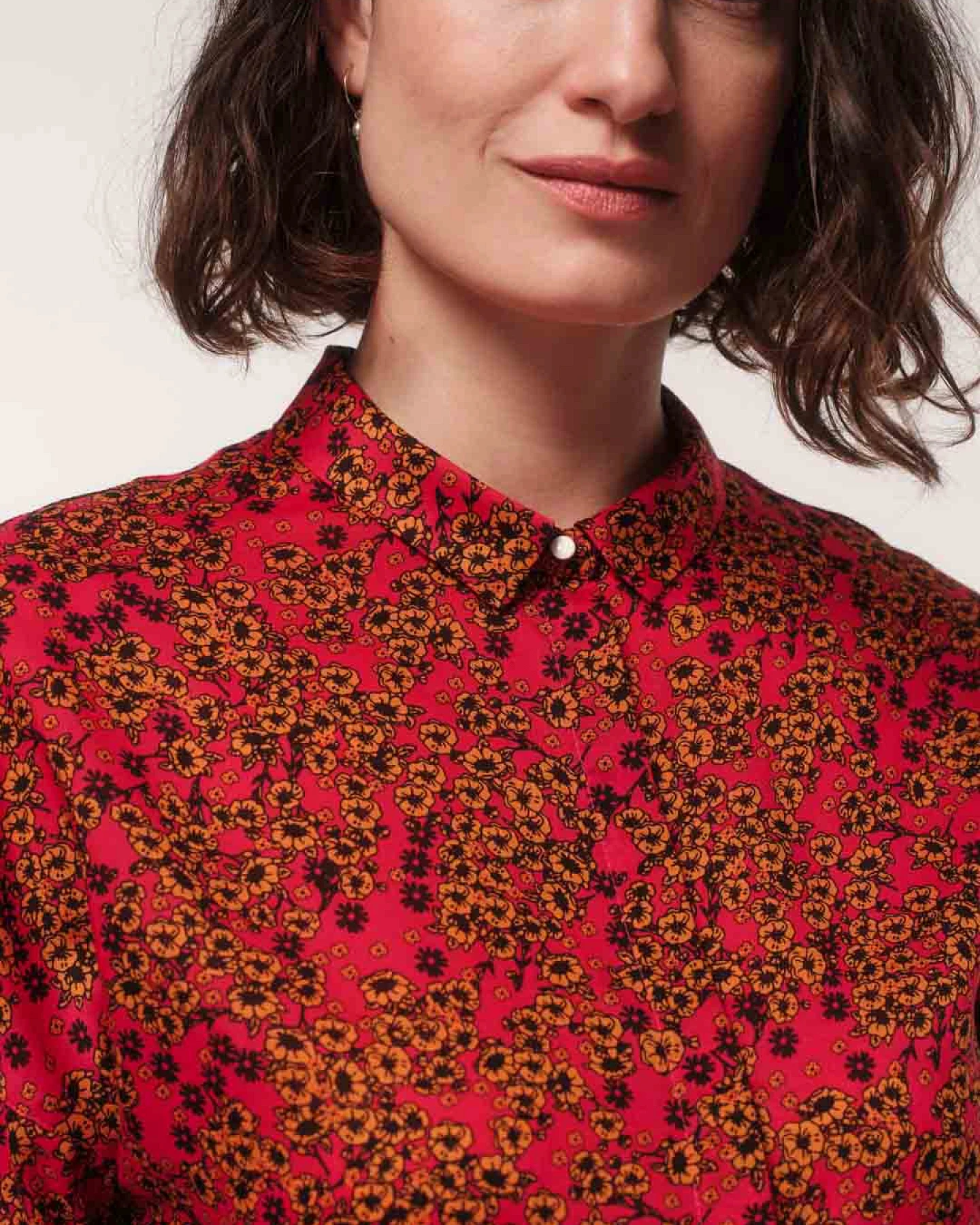 Hemdbluse Print Flower Field – Ansicht 3
