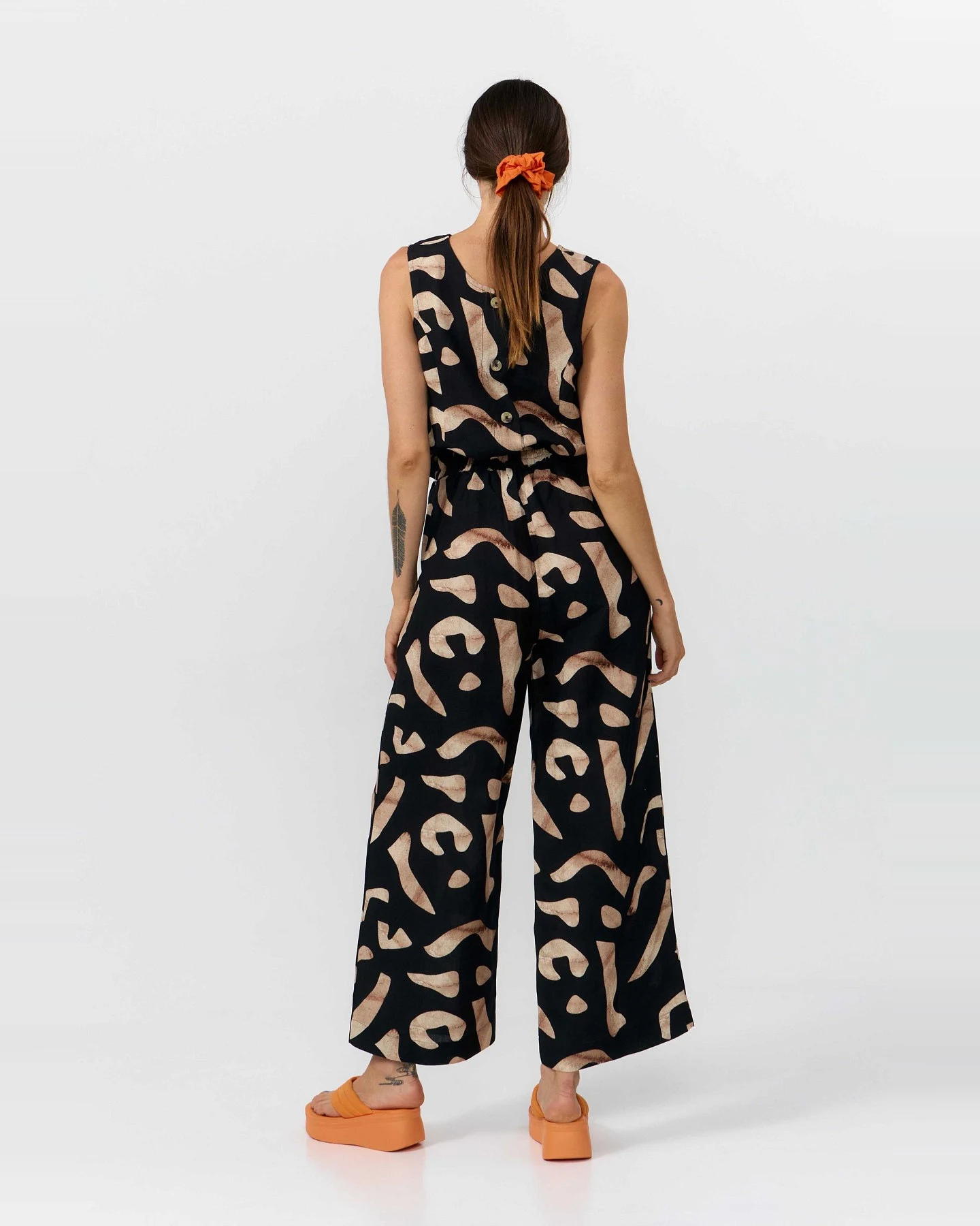 Hose Hatta Print Stones Schwarz – Ansicht 4