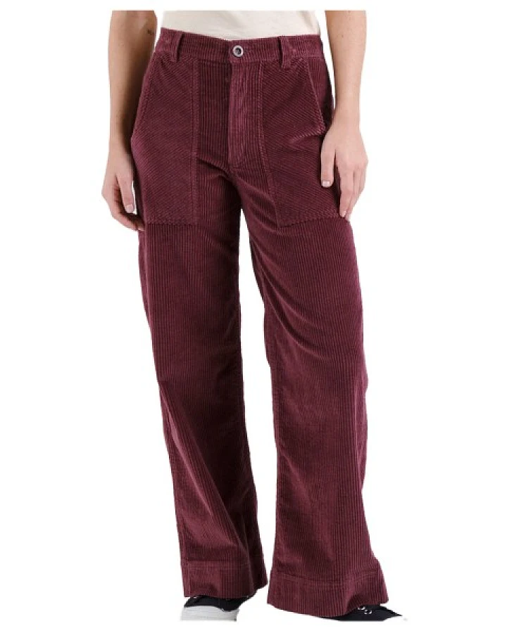 DEDICATED - Women's Workwear Pants Vara Corduroy - Freizeithose Gr XS rot