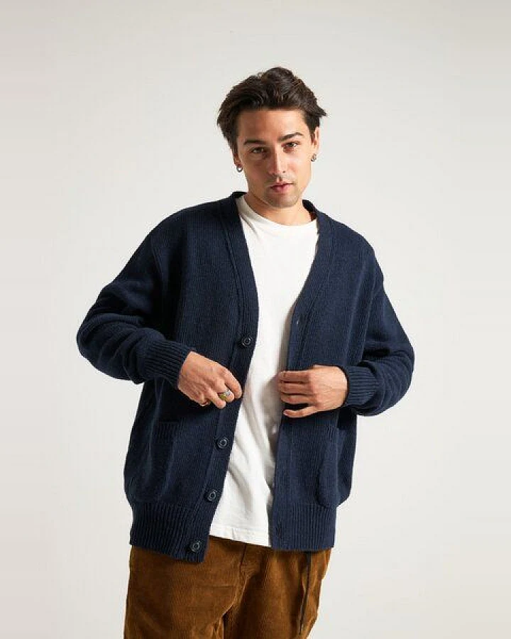 Trendsplant Relleu Cardigan Dark Navy