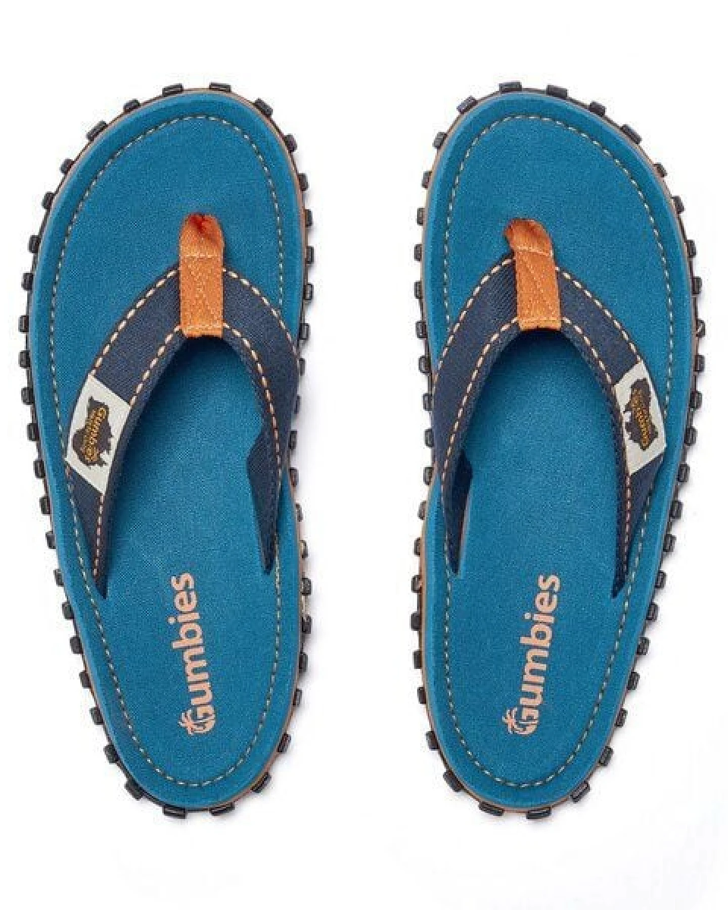 GUMBIES Tricolor Blue – Nachhaltige Zehentrenner – Ansicht 4