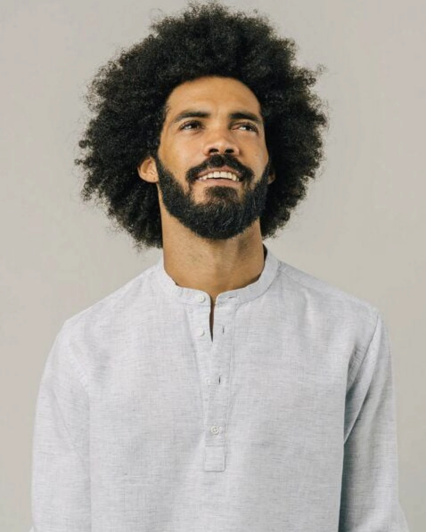 Brava Fabrics Slub Henley Hemd Blue – Ansicht 4