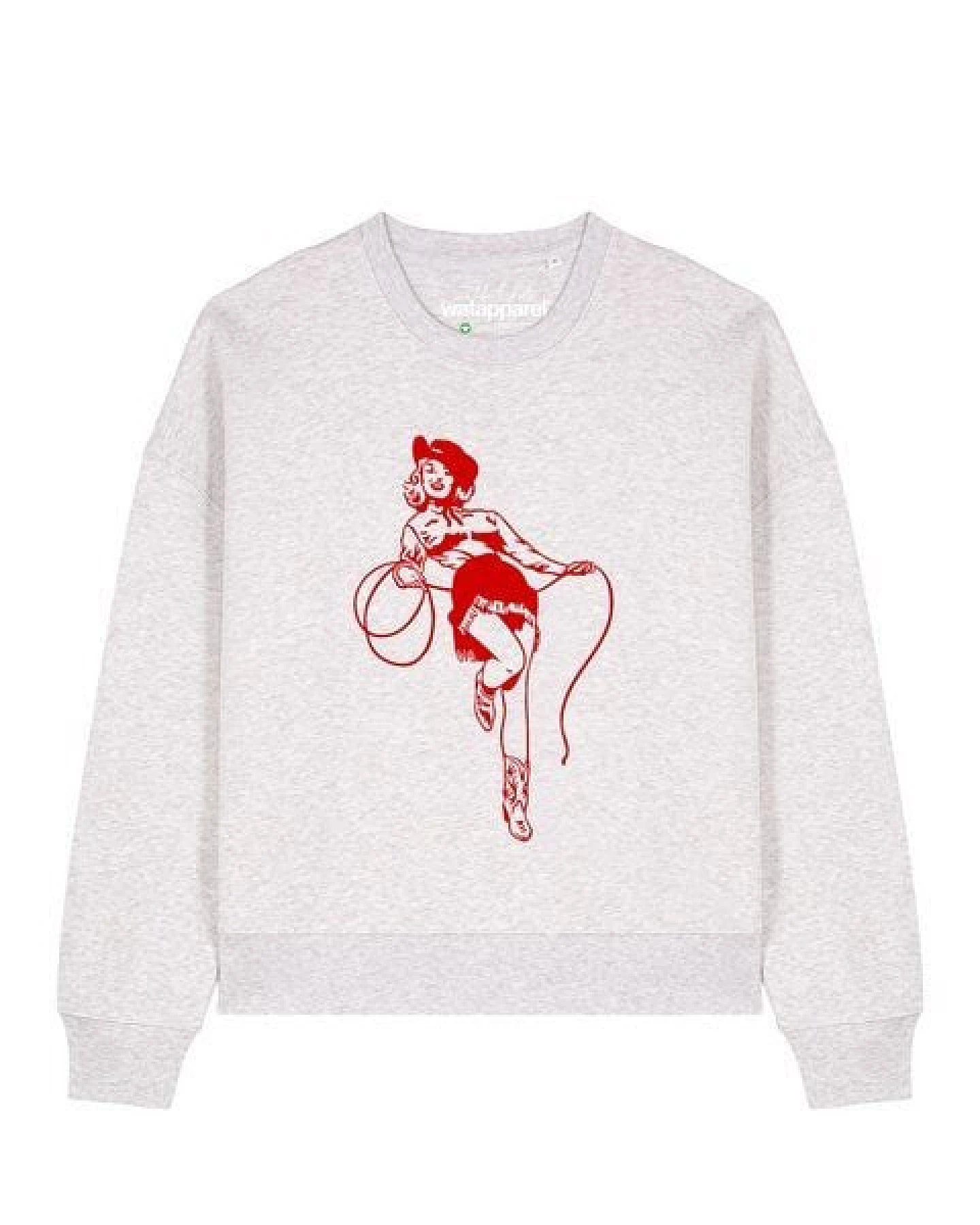 watapparel Sweatshirt Frauen Cowgirl – Ansicht 2