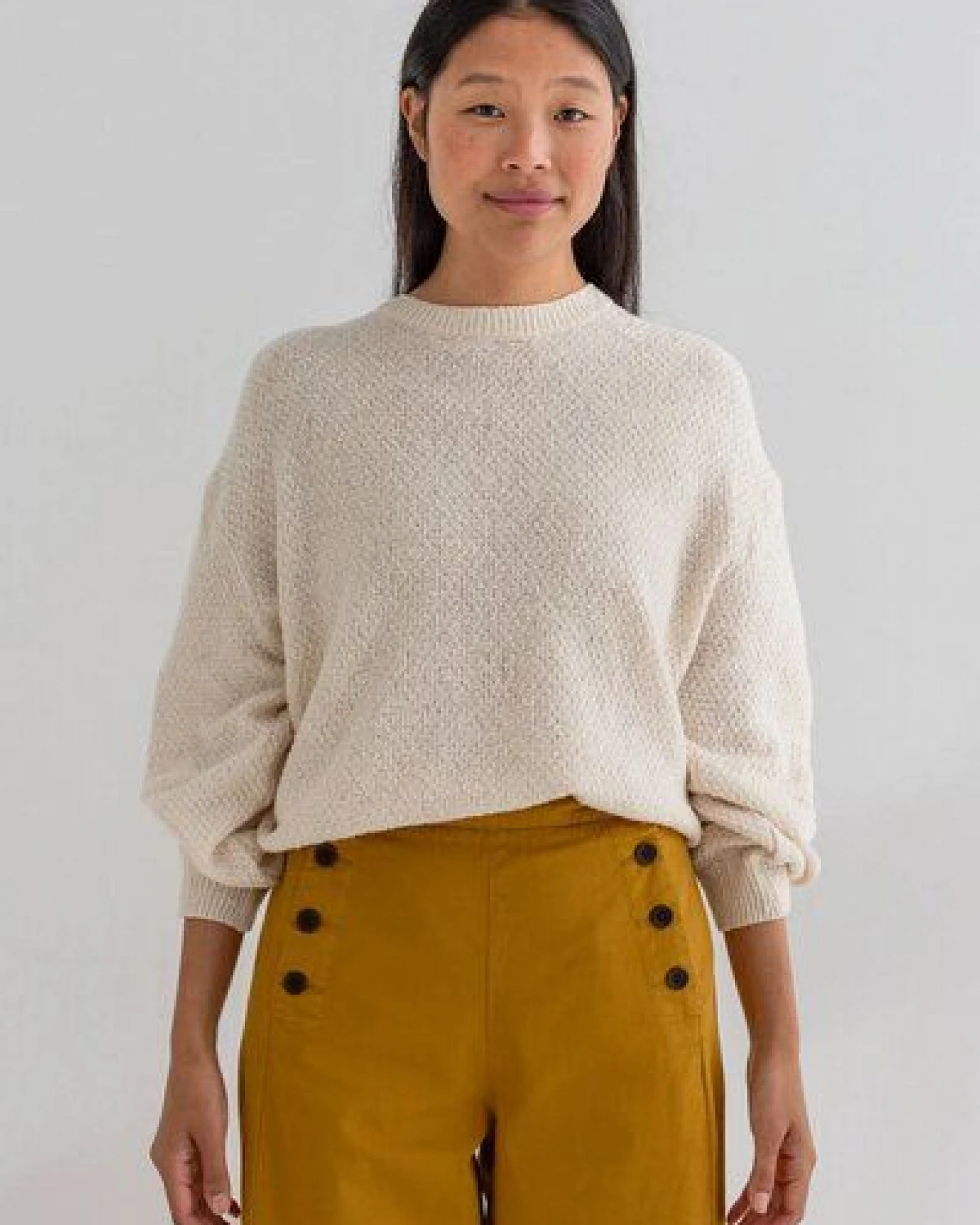 TWOTHIRDS Pullover Llombards – leichter Strick mit Ballonärmeln – Ansicht 3