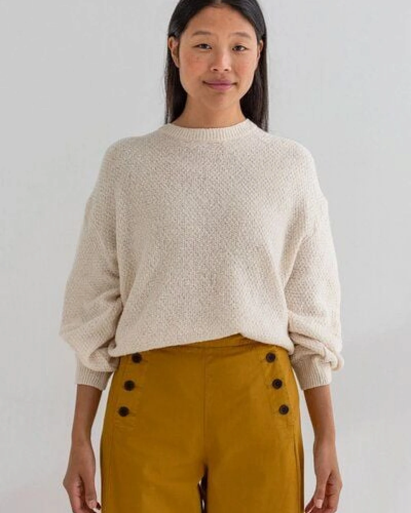 TWOTHIRDS Pullover Llombards – leichter Strick mit Ballonärmeln – Ansicht 3