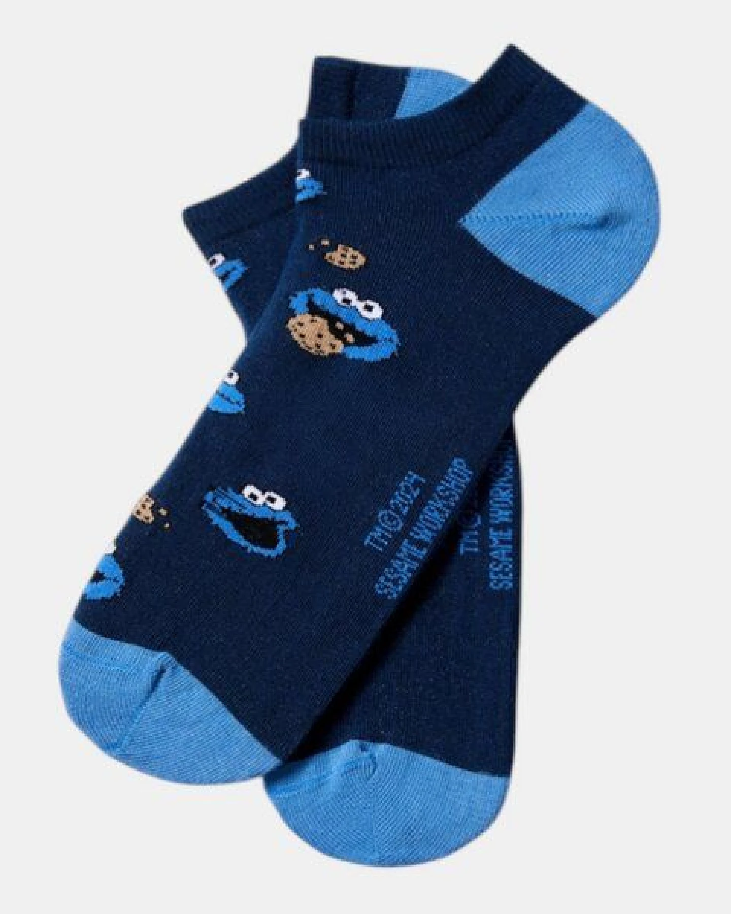BeSocks Sneaker Socke Bio-Baumwolle - KRÜMMELMONSTER – Ansicht 2