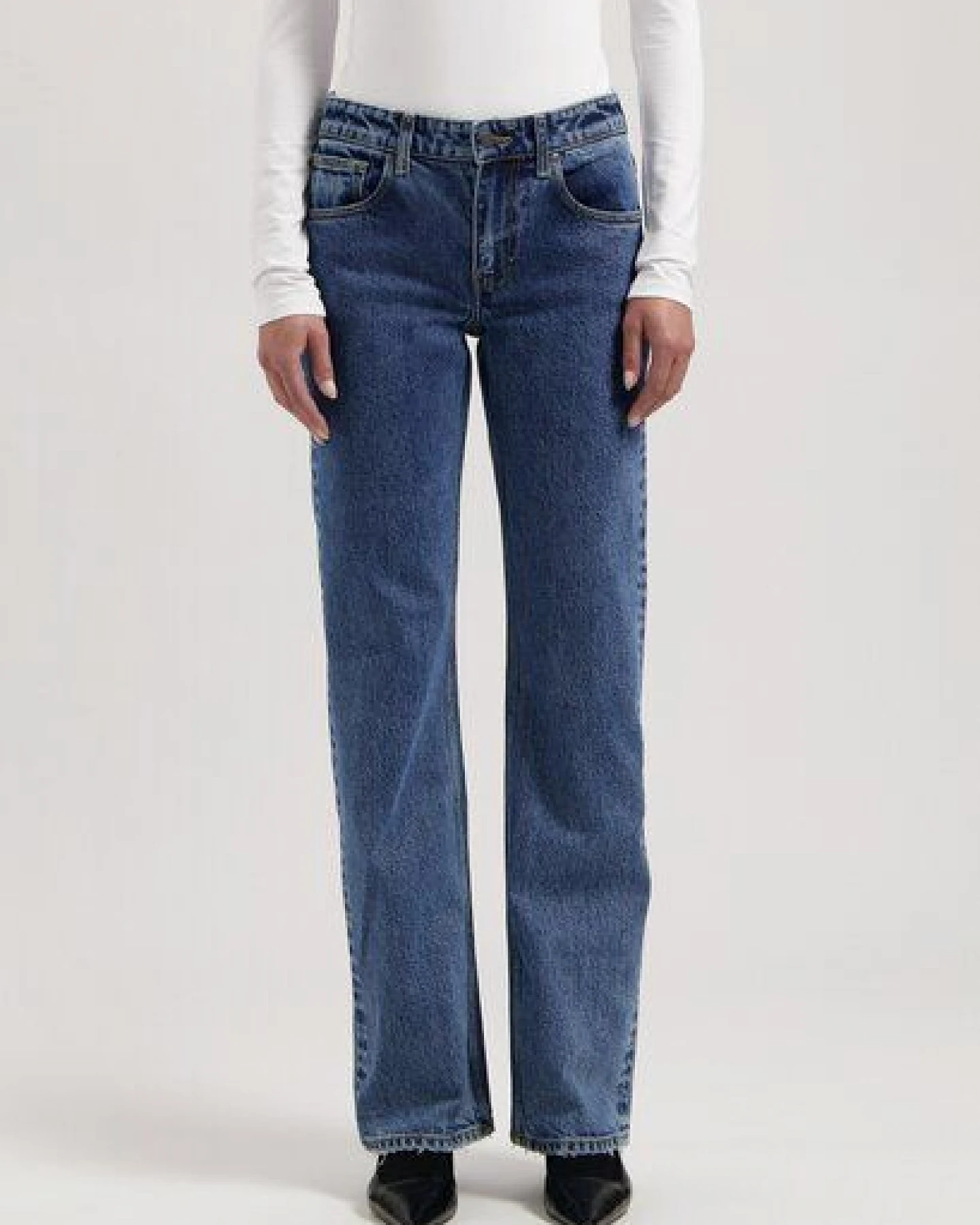 MUD Jeans Damen Jeans Straight Leg "Carry - Stone Vintage" – Ansicht 4