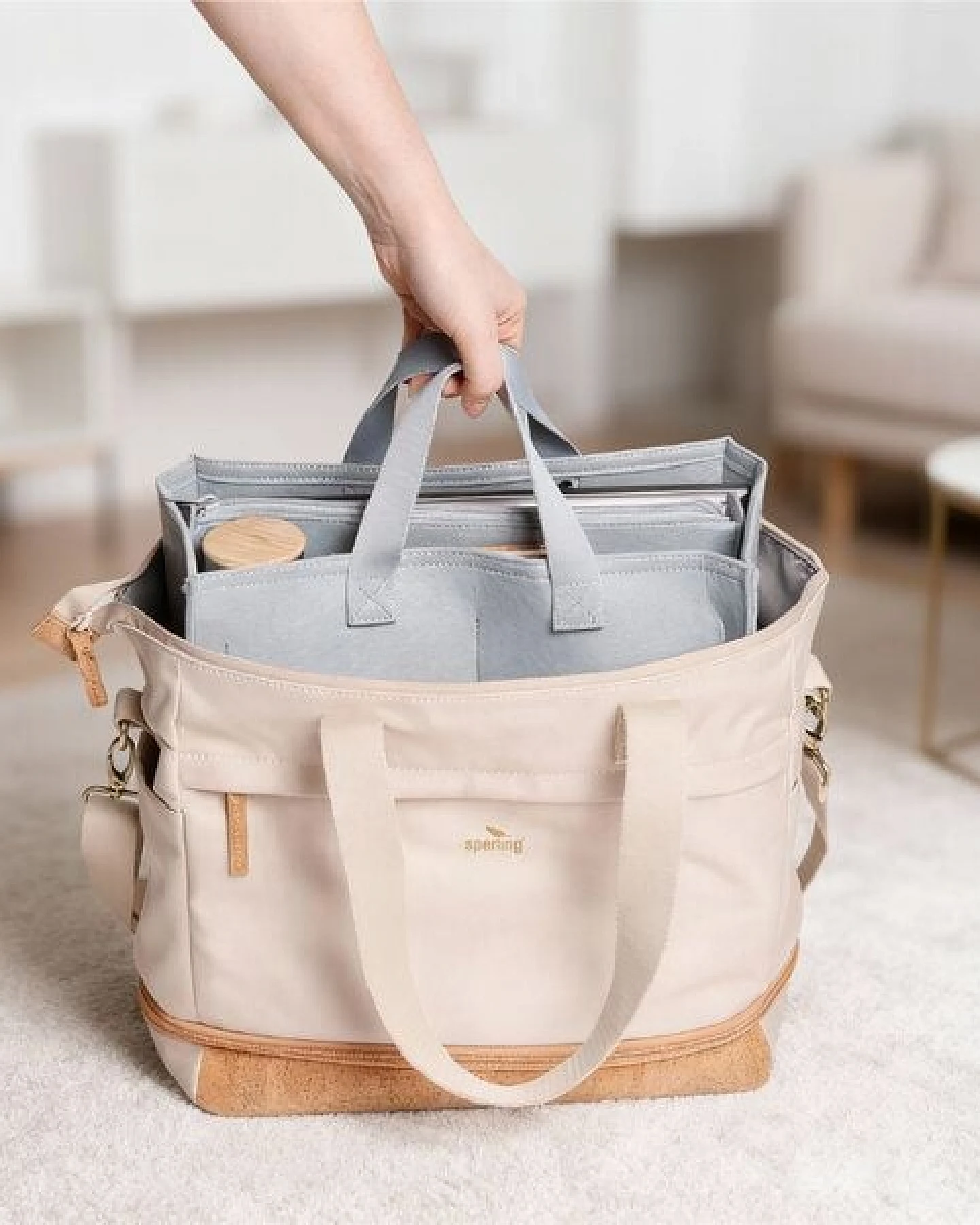 Sperling Organizer für "Divided" Shopper aus Filz – Ansicht 3