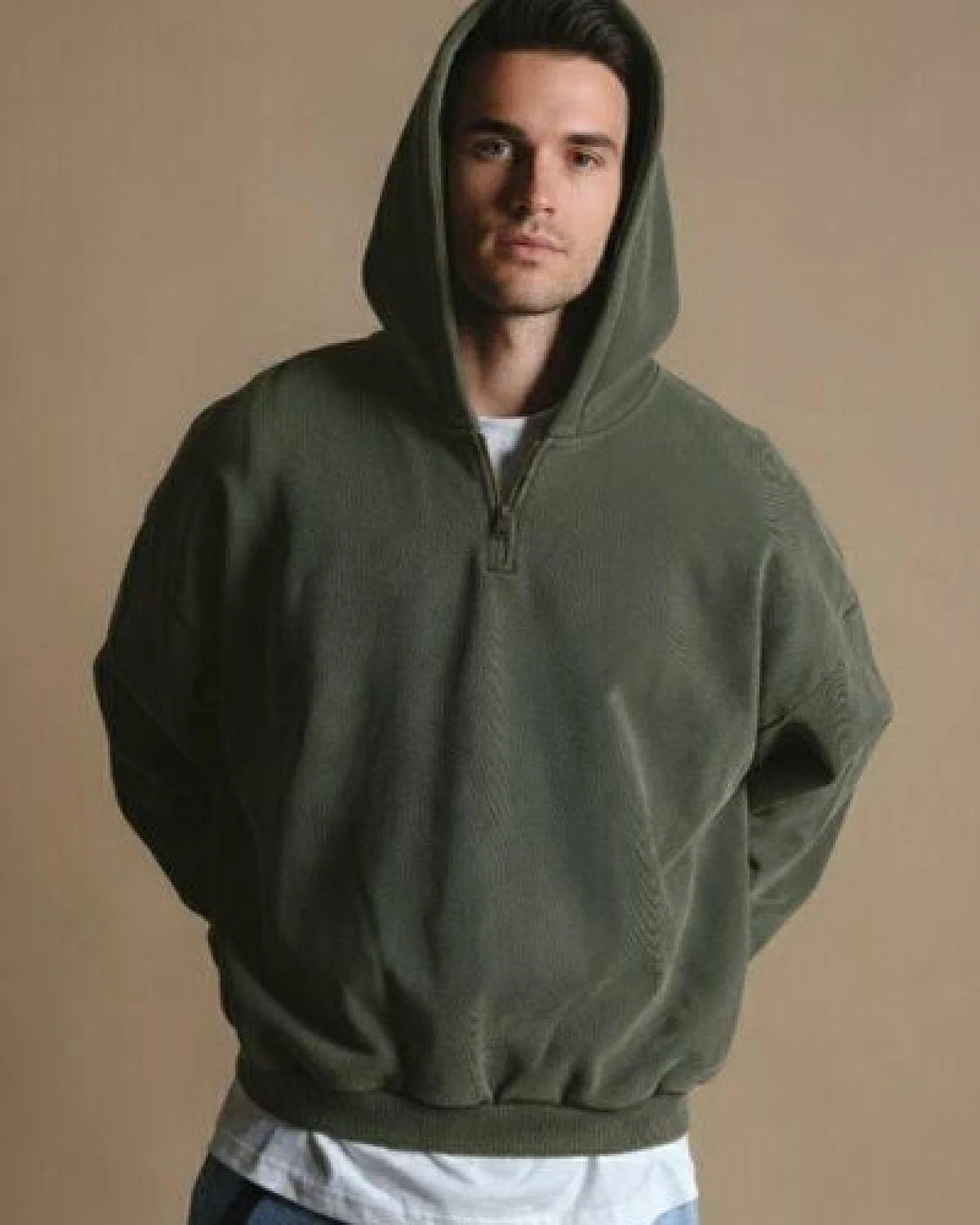 Trendsplant The Super Heavy Oversized Hoodie Kombu Green – Ansicht 2