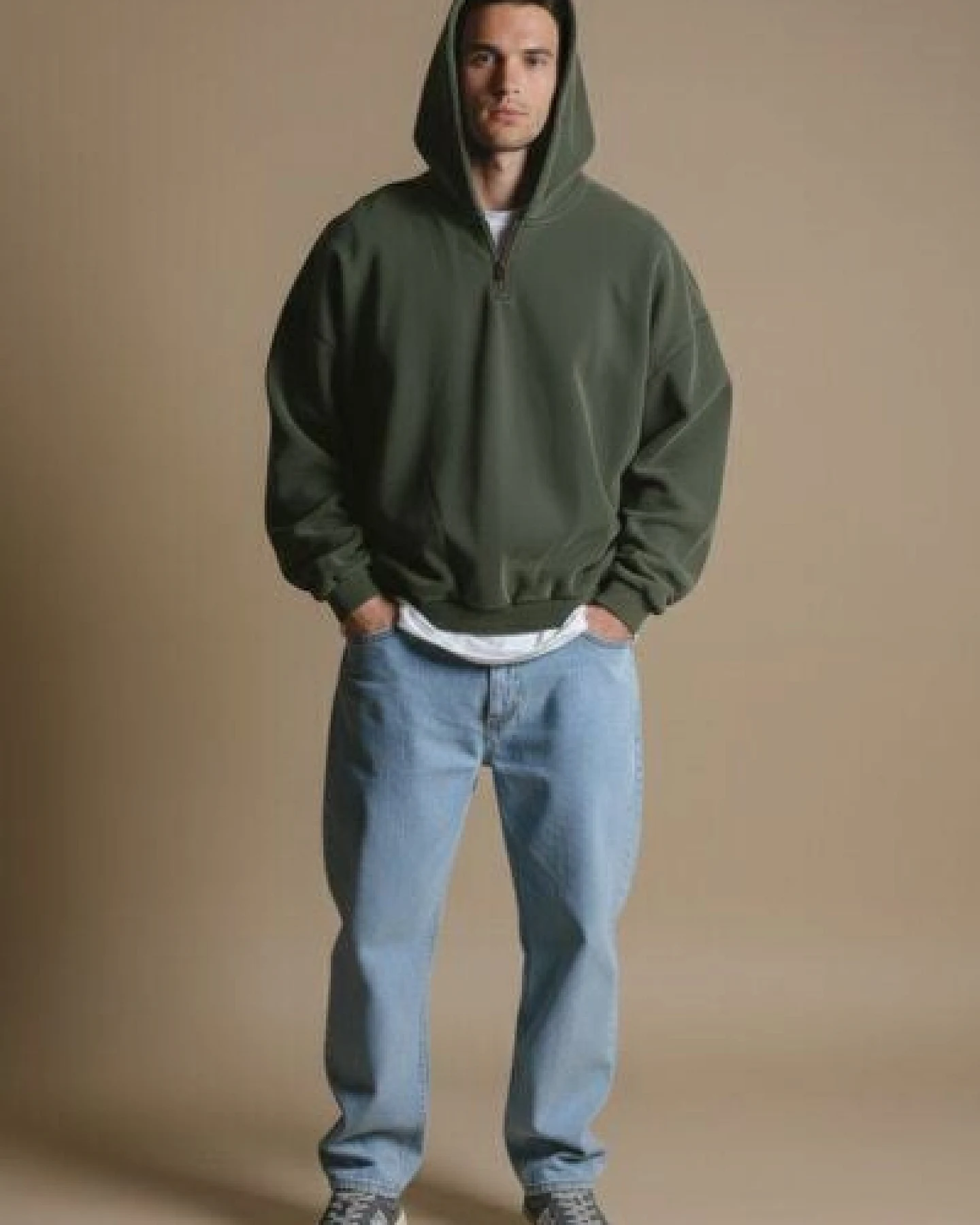 Trendsplant The Super Heavy Oversized Hoodie Kombu Green – Ansicht 3