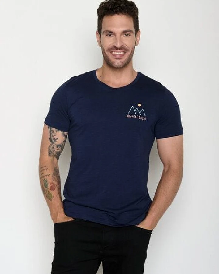 GREENBOMB Nowhere Bound Spice - Sportliches T-Shirt aus Bio-Baumwolle / hochwertiger Print / GOTS / Fair & Vegan