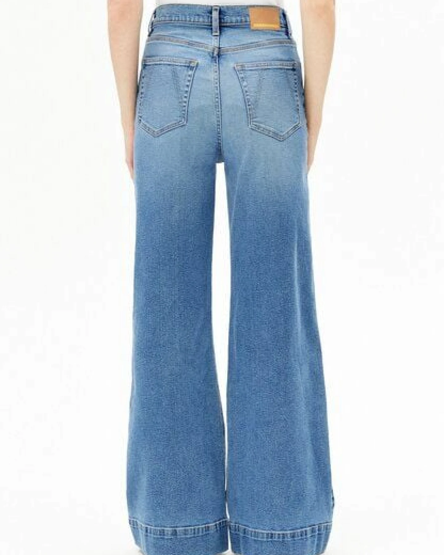 ARMEDANGELS MURLIAA Damen Wide Leg Jeans recycelter Baumwoll Mix – Ansicht 2