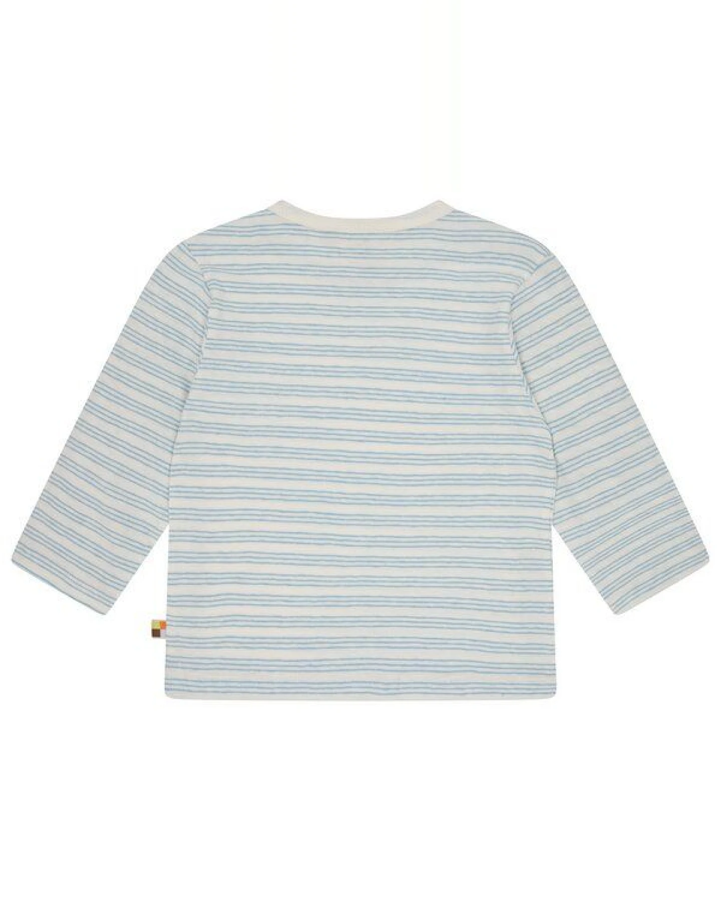 loud + proud Babys & Kinder Shirt Streifen mit Leinen, GOTS-zertifiziert – Ansicht 2