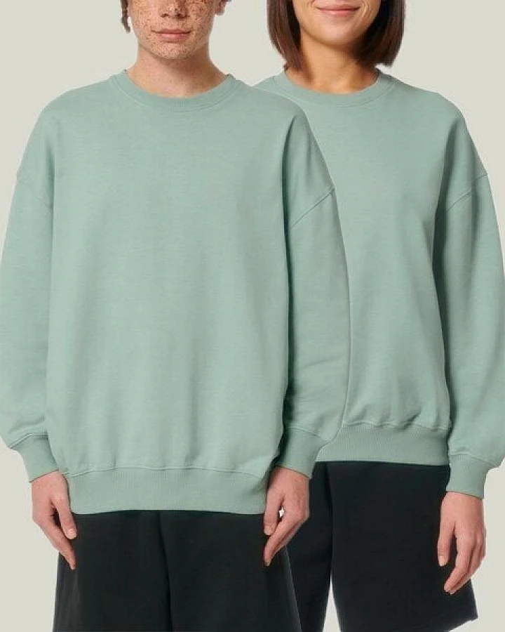 YTWOO Oversized Sweatshirt aus reiner Bio-Baumwolle, Dry Handfeel