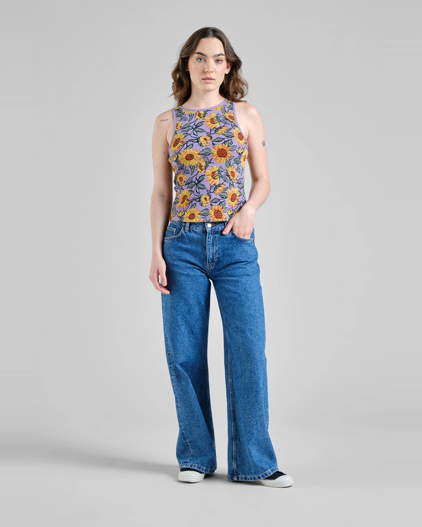 Top Valdermarsvik Rib Sunflower Haze Purple – Ansicht 4
