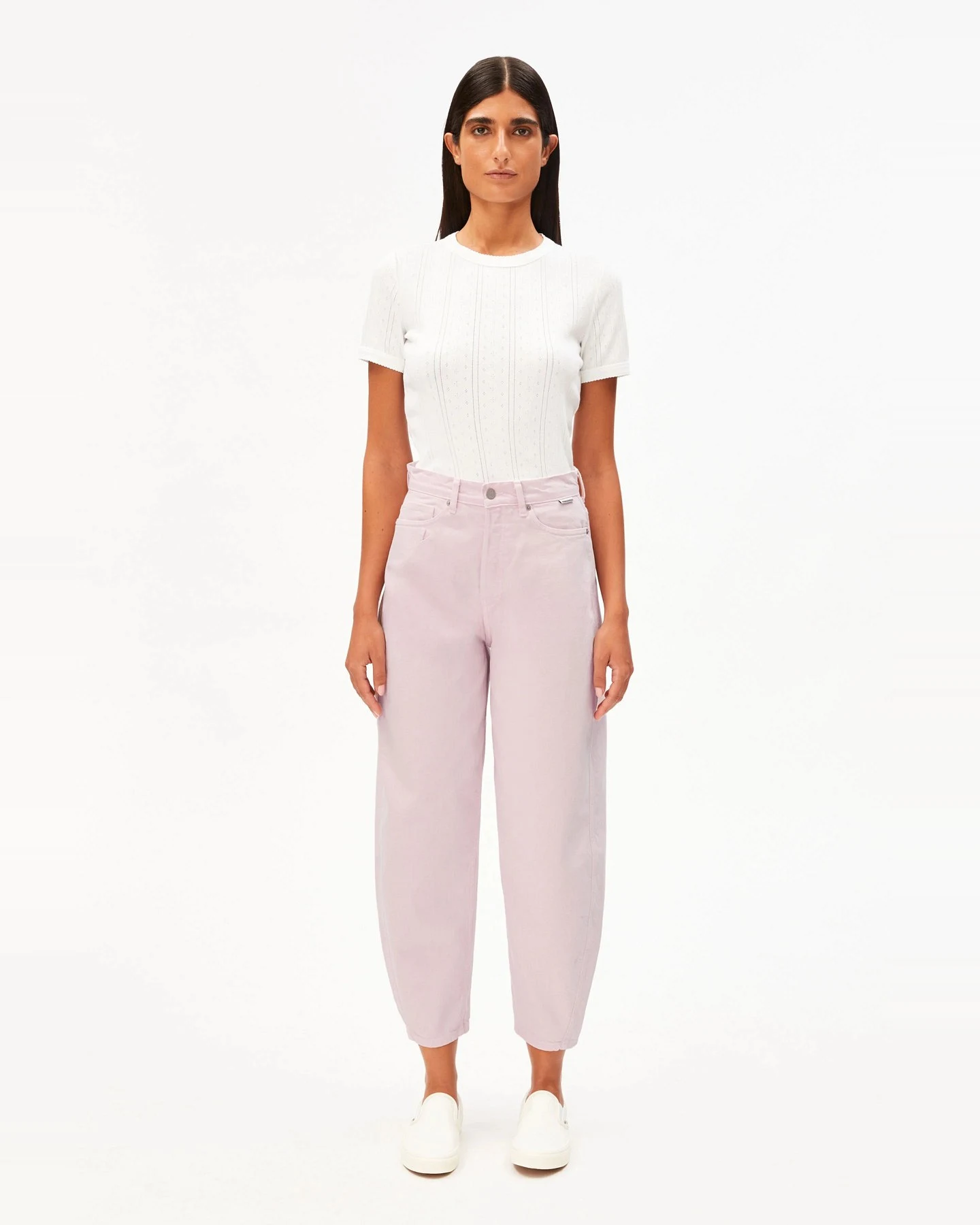 Jeans Barrel Leg Baarly Pink Mist – Ansicht 2