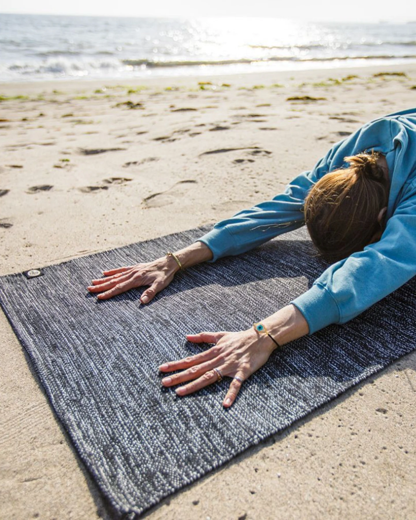 Manduka Yoga Teppich Shala - Black Heather – Ansicht 3