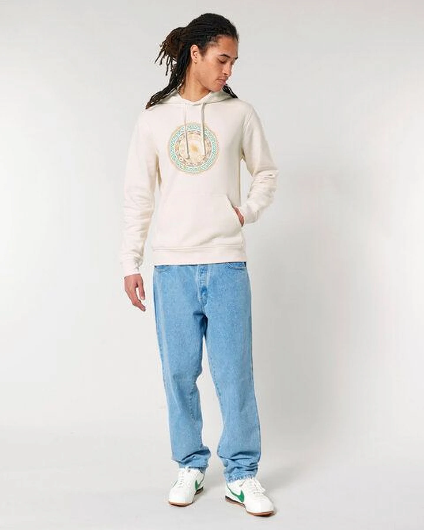 Kultgut Biofair- Superflauschiger Hoodie - Soft Touch / Universe – Ansicht 2