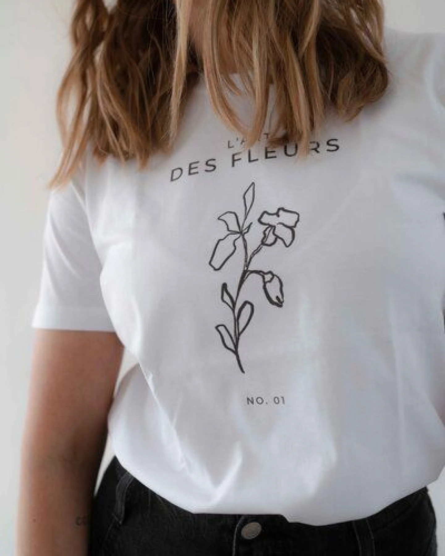 Kultgut Artdesign - Biofair - Unisex Klassik Shirt / Art Fleurs – Ansicht 2