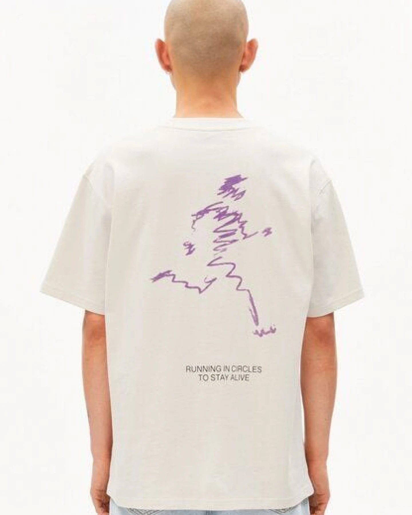 ARMEDANGELS MAARKOS UN-WASTED Herren T-Shirt aus recyceltem Baumwoll Mix – Ansicht 2