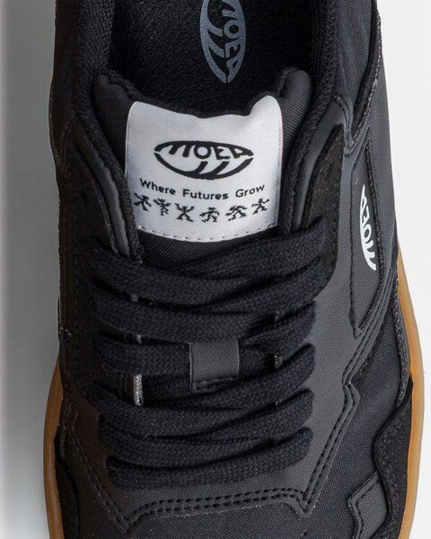MoEa Sneakers Origin - Black Textile - Corn – Ansicht 3