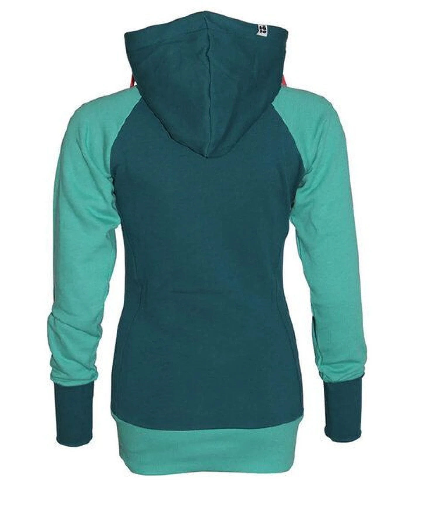 FÄDD Damen Sweatjacke Hoodie aus Bio-Baumwolle "Troijer Z Heimat" Grün – Ansicht 3