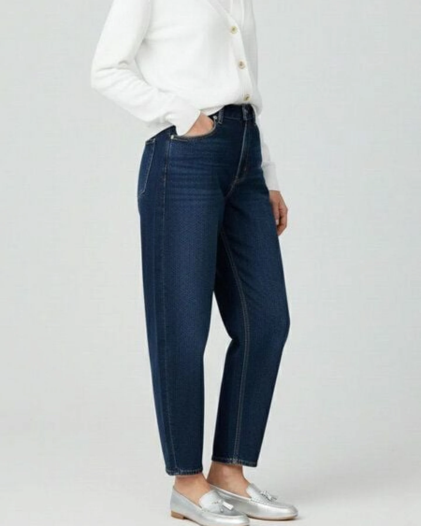 Will's Vegan Shop Tassle Loafer Silber Damen – Ansicht 2