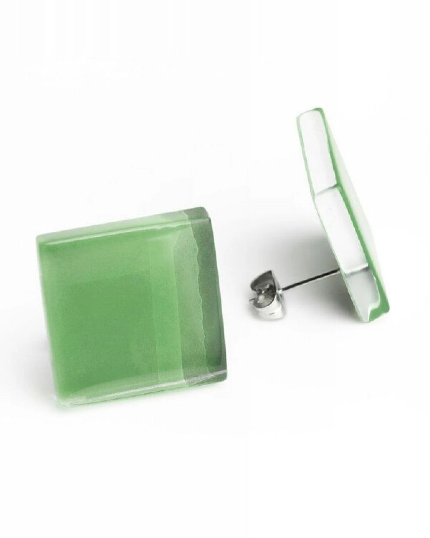 ALEXASCHA Auffällige Statement Ohrringe aus Glas – Ansicht 2