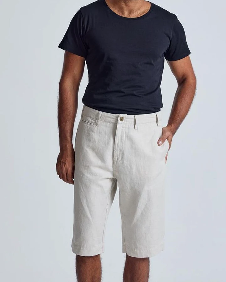 Leinen Chino Shorts Modell: Bird