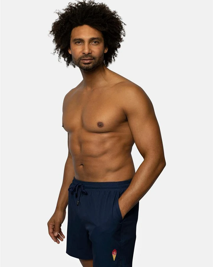 Badehose mit kleinem Motiv