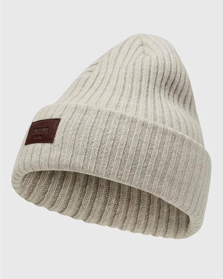 Heavy Rib Beanie Merinowolle