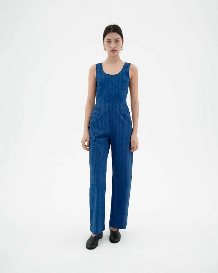 Produktseite: Seersucker Jumpsuit Modell: Rafelesia