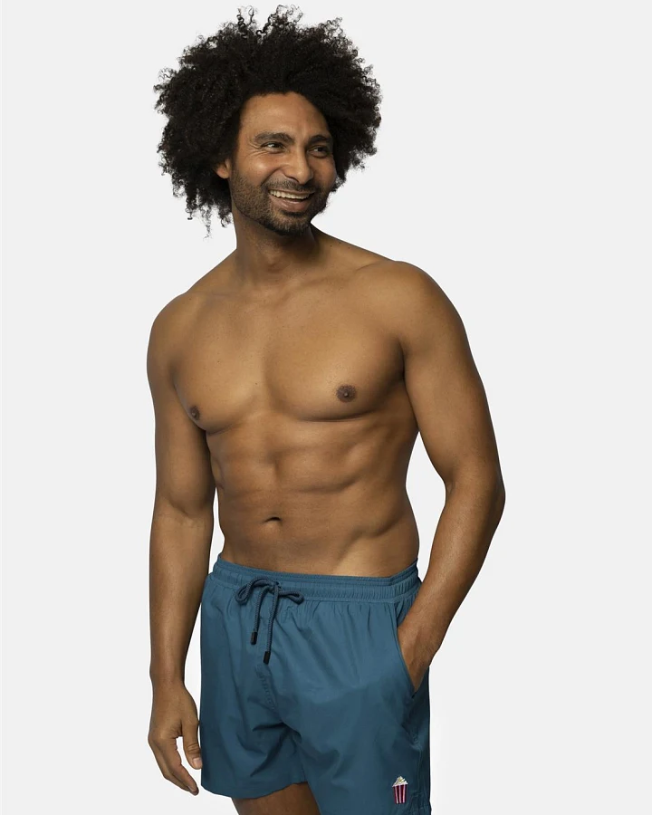 Badehose mit kleinem Motiv