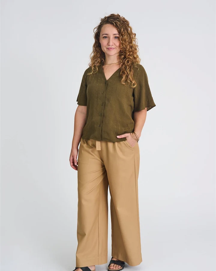 Tencel Kurzarm-Bluse Modell: Marlu
