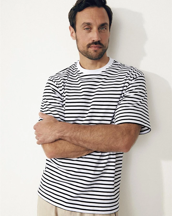 Streifen T-Shirt Modell: Lasse GOTS
