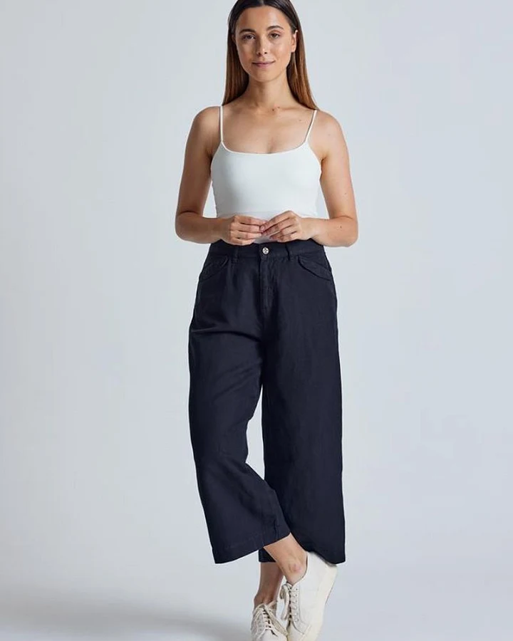 Leinen-Baumwoll Culotte Modell: Betty